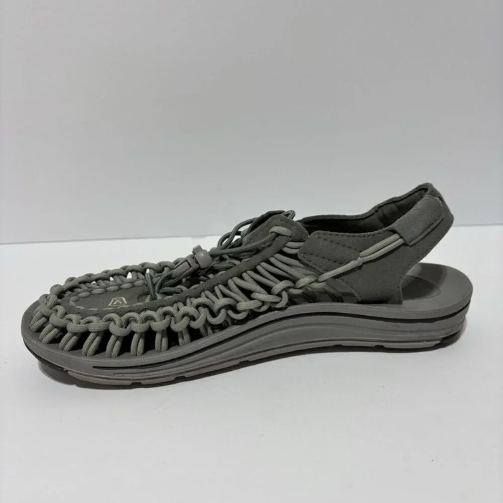 Keen Men’s Uneek Castor Grey Slingback Sandals, Size 8.5 M